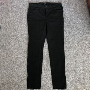 Dark Green Buffalo David Bitton Faith Skinny Jeans with Raw Hem